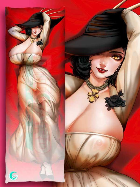 RESIDENT EVIL VILLAGE Lady Alcina Dimitrescu Body pillow case dakimakura - 3